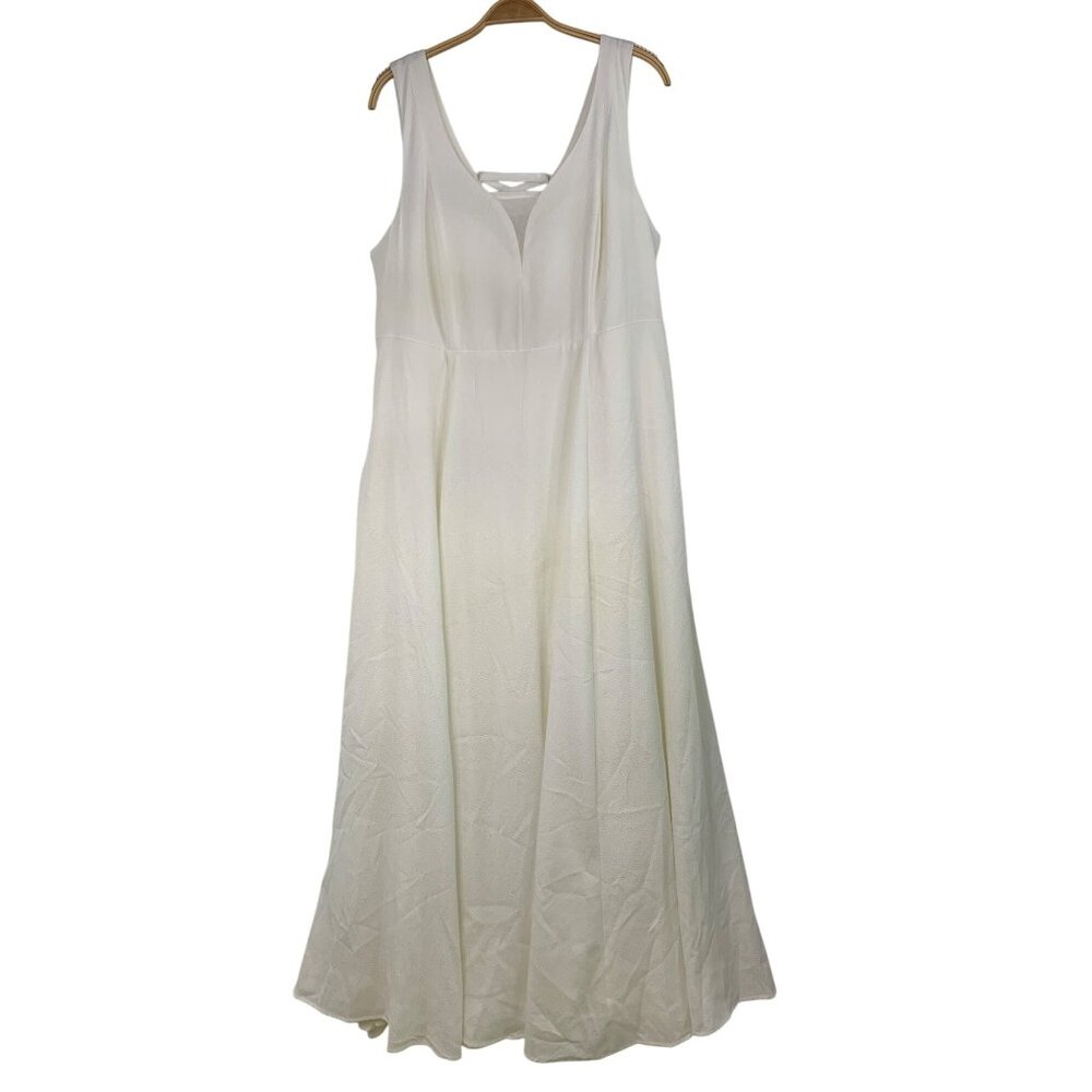 Torrid Ivory Jacquard Sweetheart Wedding Bride Gown Size 18 RZ10402 New Corset - Picture 8 of 16